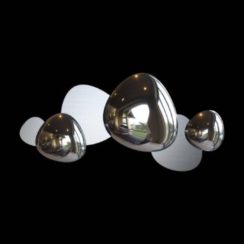 Maytoni Jack-stone nástenné LED, 79 cm nikel
