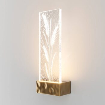 Maytoni LED nástenné svietidlo Ornate, mosadz/čierna, výška 31 cm