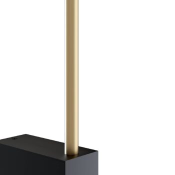 Maytoni LED nástenné svietidlo Pars, 105 cm, čierna/zlatá, hliník