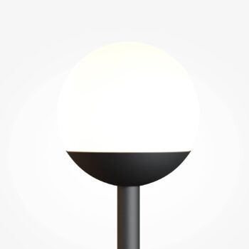 Maytoni LED nástenné svietidlo Touch, čierne, výška 48 cm, stmievateľné