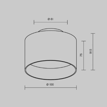 Maytoni LED stropné svietidlo Planet, biele Ø 10cm hliník 3000K