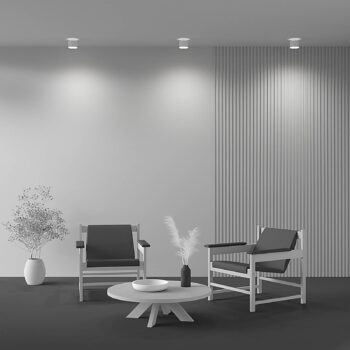 Maytoni LED stropné svietidlo Planet, biele Ø 10cm hliník 3000K