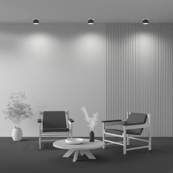 Maytoni LED stropné svietidlo Planet, čierne Ø 12cm hliník 3000K