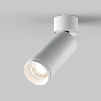 Maytoni LED stropný spot Focus Zoom, biely, 4 000 K, otočný