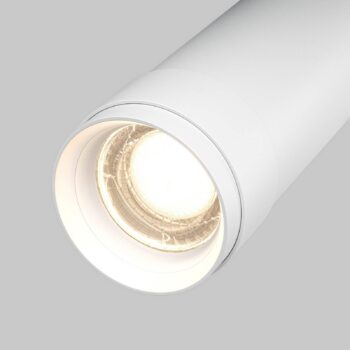 Maytoni LED stropný spot Focus Zoom, biely, 4 000 K, otočný