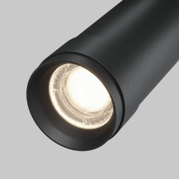 Maytoni LED stropný spot Focus Zoom, čierny, 4 000 K, otočný