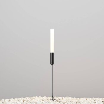Maytoni LED svetlo na cestu Flare, 59 cm, zemný hrot, grafitová farba, IP65