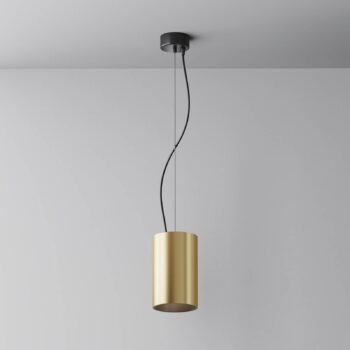 Maytoni LED závesné svetlo Efir, zlatý mat, Ø 10,5cm, 33W, 38°