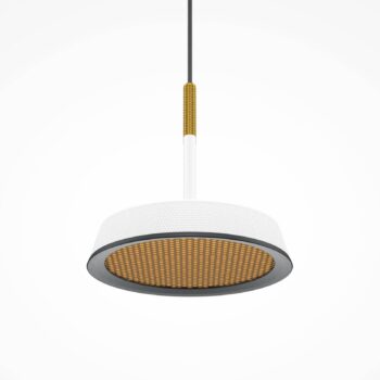 Maytoni LED závesné svetlo El, Ø 15,3 cm, biela, hliník