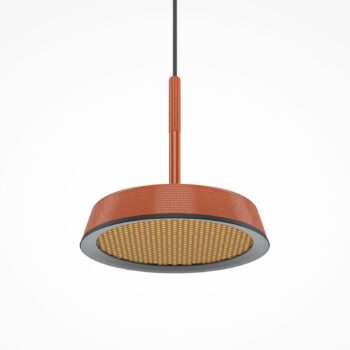 Maytoni LED závesné svetlo El, Ø 15,3 cm, oranžová, hliník