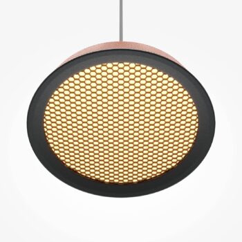 Maytoni LED závesné svetlo El, Ø 15,3 cm, oranžová, hliník