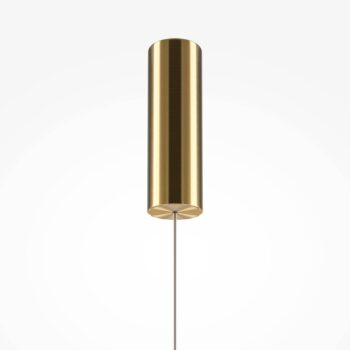 Maytoni LED závesné svetlo Golden Cage, vertikálne, Ø 13,9 cm
