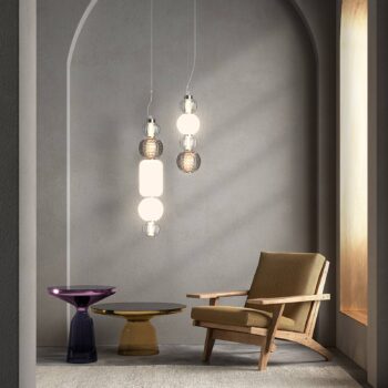 Maytoni LED závesné svetlo Obojok chrómové sklo Ø 14,7 cm 3000 K