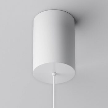 Maytoni LED závesné svetlo Plato, biele, Ø 18,5 cm, hliník