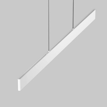 Maytoni LED závesné svietidlo Ephoria, biele, hliník, dĺžka 116 cm