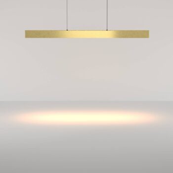 Maytoni LED závesné svietidlo Ephoria, mosadz, hliník, dĺžka 116 cm