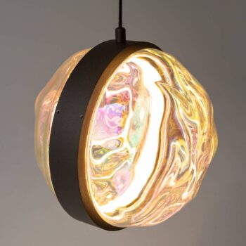 Maytoni LED závesné svietidlo Misterio, čierne/multi, 1-pl