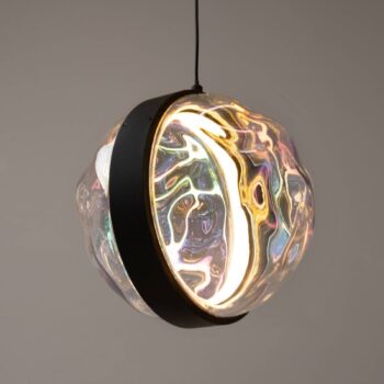 Maytoni LED závesné svietidlo Misterio, čierne/multi, 3-pl