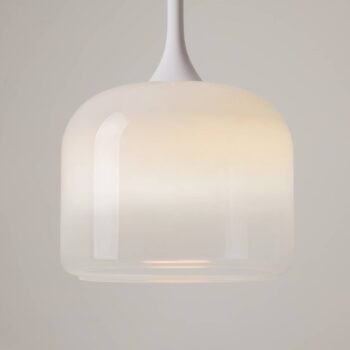 Maytoni LED závesné svietidlo Spirito, biele, sklo/kov, Ø 26 cm