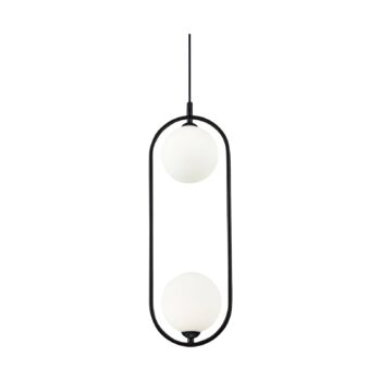 Maytoni Ring závesná lampa 2-pl., čierna/biela