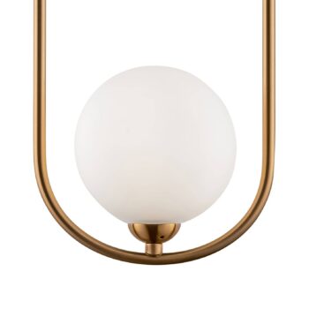 Maytoni Ring závesná lampa 2-pl., mosadz/biela
