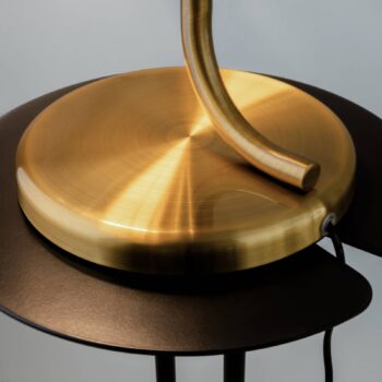 Maytoni Stolová LED lampa Cabaret, mosadz/číra, výška 48,5 cm