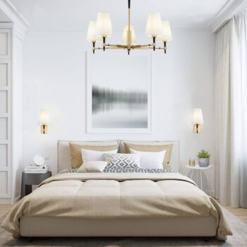 Maytoni Zaragoza luster 5-pl. textilné tienidlo