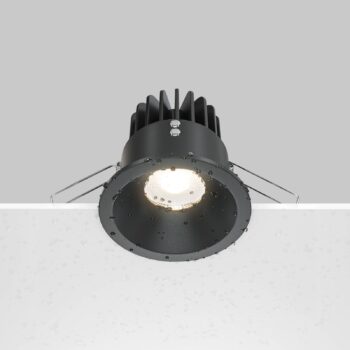 Maytoni Zoom LED vstavané svietidlo 930 IP65 okrúhly triak, čierna