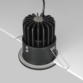 Maytoni Zoom LED vstavané svietidlo 930 IP65 okrúhly triak, čierna