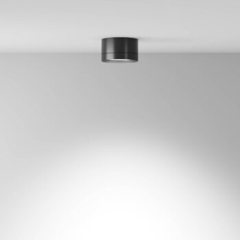 Maytoni stropné svietidlo Obruč, čierna, výška 5 cm Ø 8,5 cm hliník GX53