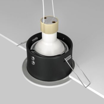 Maytoni zapustené stropné svietidlo Zoom biely Ø 8,5 cm hliník IP65 GU10