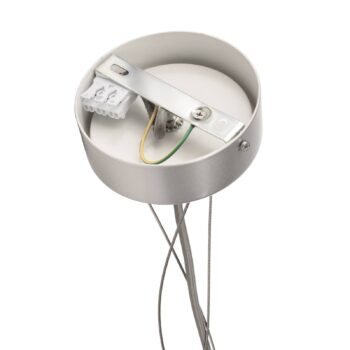 Menkar LED závesné svietidlo, strieborná farba, Ø 80 cm, CCT, hore/dole
