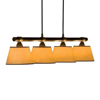 Menzel Living Table – závesná lampa, 4-pl. krém