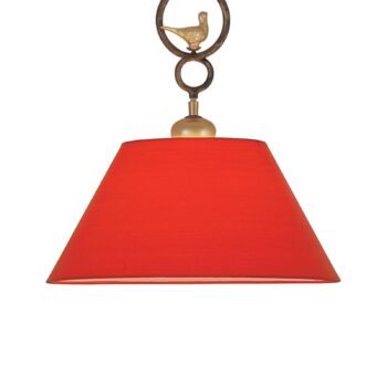Menzel Provence Chalet – závesná lampa červená