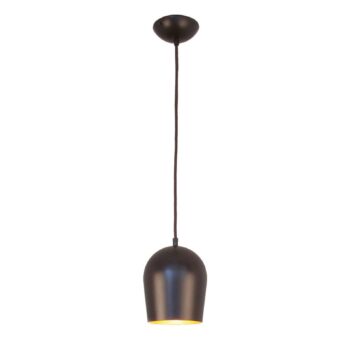 Menzel Solo Glo12 závesná lampa v hnedo-čiernej