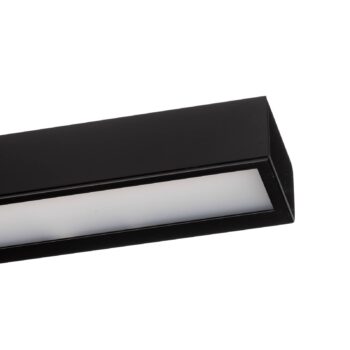 Mera LED nástenné svietidlo, šírka 120 cm, čierna, 3000K