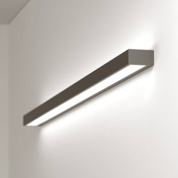 Mera LED nástenné svietidlo, šírka 120 cm, čierna, 4000K