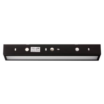 Mera LED nástenné svietidlo, šírka 40 cm, čierna, 3000K