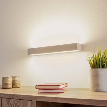 Mera LED nástenné svietidlo, šírka 40 cm, hliník, 3 000 K