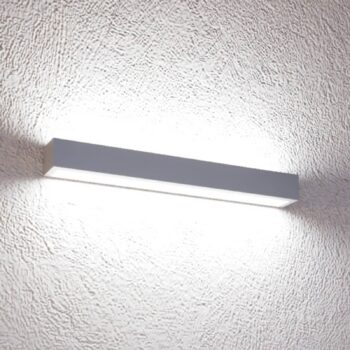 Mera LED nástenné svietidlo, šírka 40 cm, hliník, 4 000 K