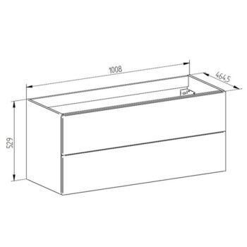 Mereo Aira, kúpeľňová skrinka s keramickým umývadlom 101 cm, biela CN712