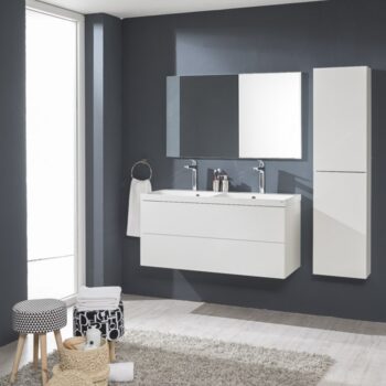 Mereo Aira, kúpeľňová skrinka s keramickým umývadlom 101 cm, biela CN712