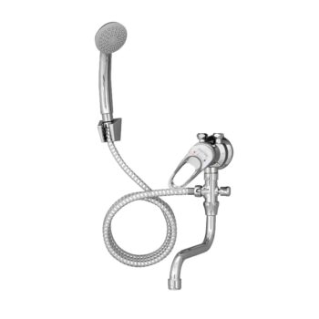 Mereo Batéria kombinovaná páková so sprchou pre nízkotl. ohrievače, ramienko 18cm, sprcha, hadica 2m CBE301029M