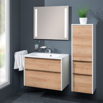 Mereo Opto, kúpeľňová skrinka s keramickým umývadlom 101 cm, biela CN912