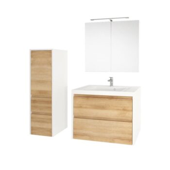 Mereo Opto, kúpeľňová skrinka s keramickým umývadlom 101 cm, biela CN912