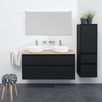 Mereo Opto, kúpeľňová skrinka s keramickým umývadlom 121 cm, biela CN913