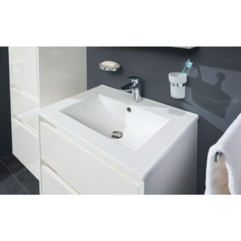 Mereo Opto, kúpeľňová skrinka s keramickým umývadlom 61cm, biela CN910