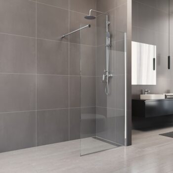 Mereo Sprchová stena WALK IN, Novea, 120x200 cm, chróm ALU, sklo Číre CK10604H