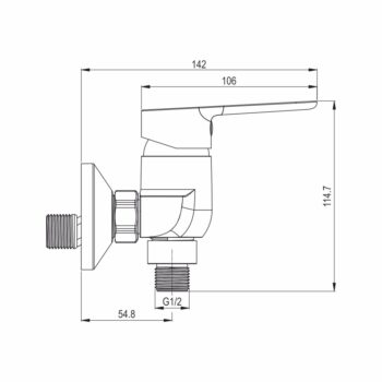 Mereo Sprchová súprava Quatro a sprchová batéria Zuna 100 mm CB609AZ
