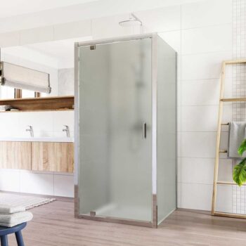 Mereo Sprchovací kút Lima, štvorec do priestoru U, pivotový, 90x90x90 cm, chróm ALU, sklo Point CK86822K